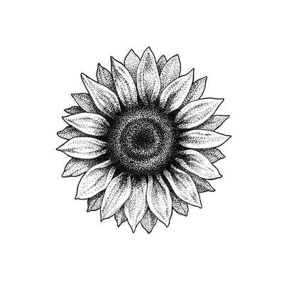 Sun Flower Tattoo Design, Sunflower Tattoo Design Drawings, Sunflower Mandala Tattoo, Tato Mandala, Tattoos Quote, Tattoos Abstract, Tattoos Dotwork, Tato Flash, Tattoos Japanese