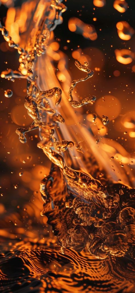 Amber Aesthetic Wallpaper, Phone Backround, Black Hd Wallpaper, Colour Pallets, Water Splash, Fall Background, Perfectly Timed Photos, Experimental Photography, Läcker Mat