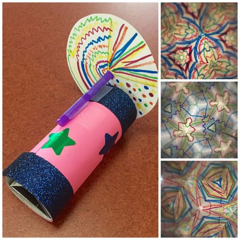 A inexpensive school-aged STEAM program about mirrors, with demos of some special effects using mirrors, and making our own kaleidoscopes. Diy Kaleidoscope, Art Reflection, Collage Creator, Stem Programs, Mirror Paper, Kaleidoscopes, Program Ideas, Craft Kits For Kids, Stem Activities