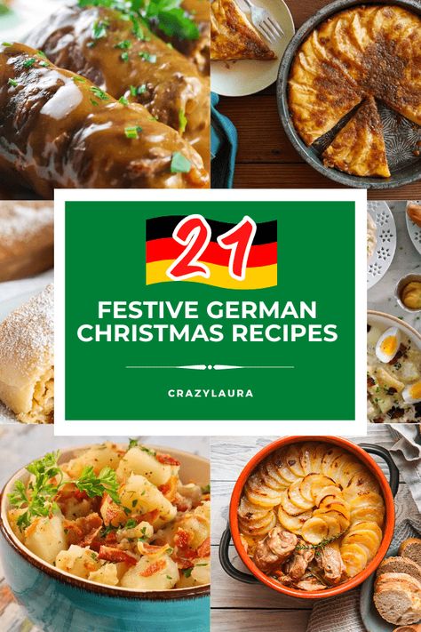 These festive and delicious German Christmas recipes will taste like a warm hug on cold winter days at home. #Christmas #Holiday #Recipes German Christmas Meal, Traditional German Christmas Dinner, Austrian Christmas Recipes, German Christmas Food Dinner, German Holiday Recipes, Hungarian Christmas Recipes, International Christmas Recipes, Untraditional Christmas Dinner, German Christmas Crafts