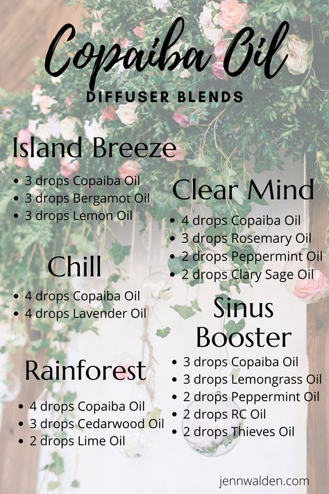 Copaiba Essential Oil Diffuser Blends, Wellness Essential Oil Blend, Copaiba Essential Oil Blend, Copaiba Essential Oil Blends, Copaiba Diffuser Blends, Essential Oil Blends For Diffuser, Essential Oil Recipes Diffuser, Young Living Copaiba, Young Living Diffuser Recipes