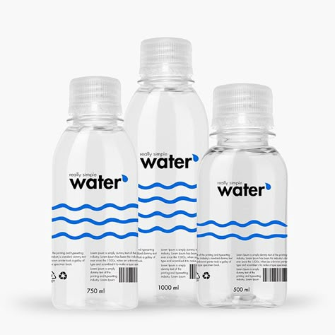 Bottle Water Design, Plastic Water Bottle Design, Bottled Water Label Design, Plastic Bottle Packaging, Water Label Design, Water Plastic Bottle, Bottled Water Logo, Water Bottle Packaging, Water Packaging Design