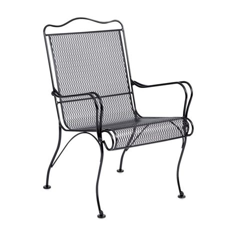 Woodard Tucson High Back Dining Chair | from hayneedle.com High Back Dining Chairs, Patio Lounge Chairs, Patio Dining Chairs, Patio Dining Set, Patio Seating, Lounge Chair Outdoor, Back Patio, Dining Arm Chair, Patio Dining