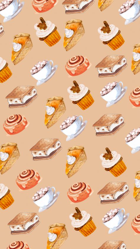 Color Phone Background, Cinnamon Rolls Wallpaper, Food Phone Wallpaper, Pumpkin Pie Wallpaper, Fall Screen Savers, Cinnamon Roll Wallpaper, Cinnamon Roll Pumpkin, Thanksgiving Iphone Wallpaper, Seasonal Wallpaper