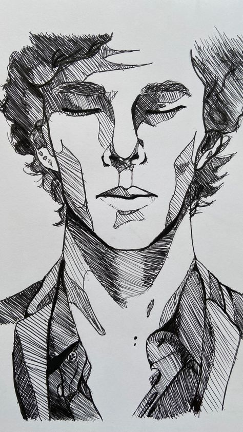 #sherlock #sherlockdrawing #sherlockholmes #benedictcumberbatch #drawing #drawingaesthetic #art #series #aesthetic Sherlock Drawing, Sherlock Art, Mrs Hudson, Sherlock Holmes Bbc, Sherlock Fandom, Cute Sketches, Meaningful Drawings, Glowing Art, Bullet Journal Art