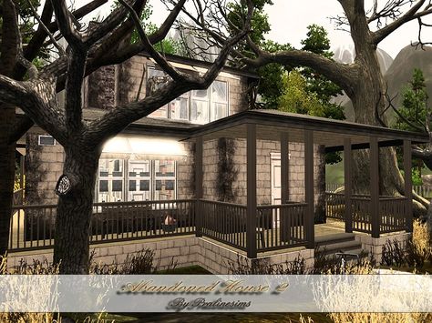 Pralinesims' Abandoned House 2 Sims 4 Abandoned House, Sims 4 Abandoned, Artist Homes, Sims 4 House Design, Sims Building, Abandoned House, Supernatural Seasons, Artist House, Sims 4 Houses