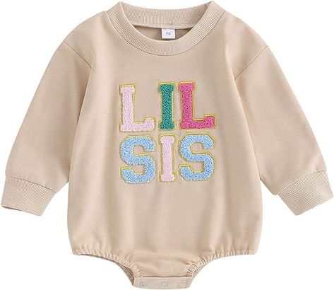 Romper Fall, Sweatshirt Romper, Sister Outfits, Lil Sis, Girls Fall Outfits, Matching Sweatshirts, Sweatshirt Outfit