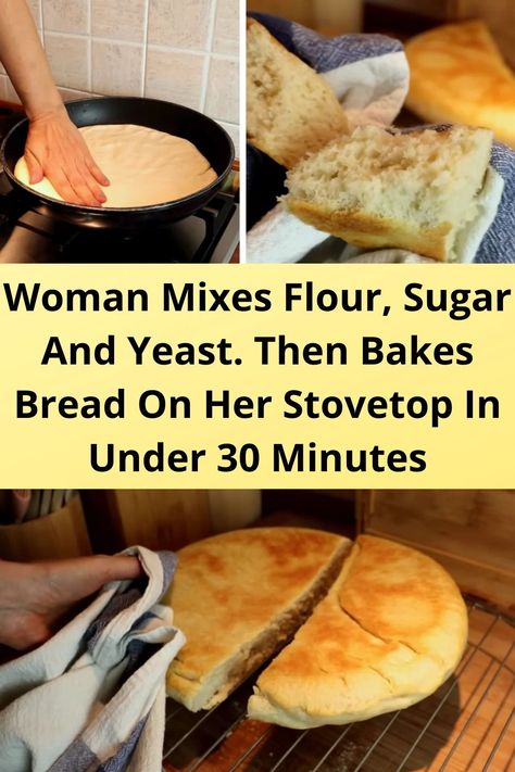 Stovetop Bread, Cast Iron Bread Recipes, Stove Top Bread Recipe, Cast Iron Skillet Recipes Dinner, Fast Bread, Skillet Bread, Craving Carbs, 19 February, Stove Top Recipes