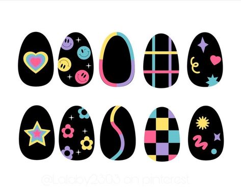 Drawing Nail Art Design, Cute Paper Nail Designs, Cute Nail Drawings, Nail Paper Design, Nails Ideas Drawing, Nails Design Drawing, Nail Design Drawing, Paper Nails Design Ideas, Nail Drawing Art