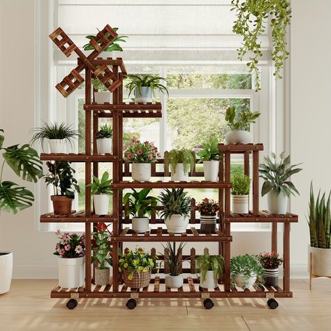 Faster shipping. Better service Wood Shelving Units, Indoor Flower Pots, Plant Stands Outdoor, Support Plante, Wooden Plant Stands, Metal Plant Stand, Wood Plant Stand, Flower Pot Holder, Plant Stand Indoor