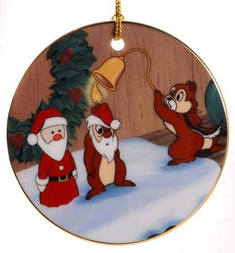 Chip N Dale Christmas, Chip And Dale Christmas, Disc Ornaments, Donald Duck Christmas, Mischief Makers, Duck Christmas, Chip N Dale, Steamboat Willie, Disney Classics