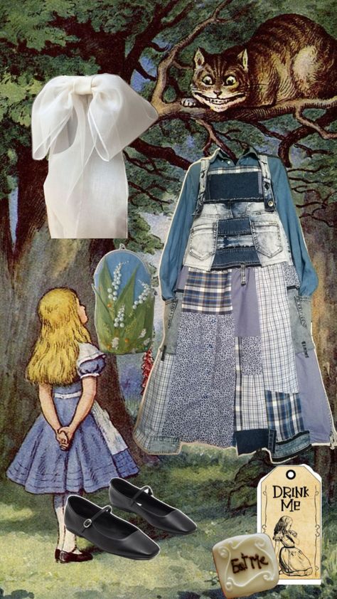 A modern outfit inspired by Alice in Wonderland Wonderland Inspired Outfits, Alice In Wonderland Inspired Outfits, Alice In Wonderland Inspired, Outfit Inspired, Inspired Outfits, Modern Outfits, Alice In Wonderland, Outfit Inspirations