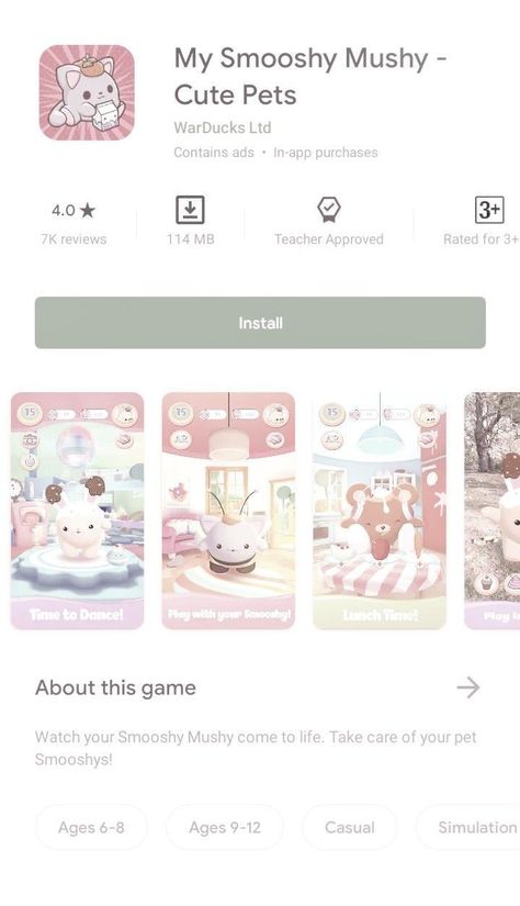 💗 Cute App To Play, Sanrio Games App, Game Cute Play Store, Kawaii Apps Games, Kawaii Game App, Apps Recommend, Juegos Cute App, Kawaii Games App, Cute Apps