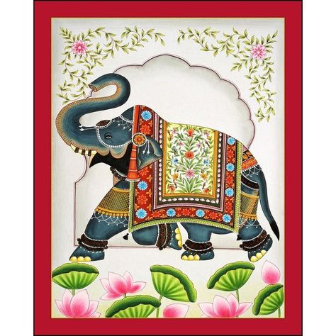 Elephant Painting,Type Of Rajasthani Art Elephant Pichwai Painting, Pichwai Elephant, Rajasthani Miniature Paintings, Indian Traditional Art, Elephant Painting Canvas, Royal Elephant, Rajasthani Painting, Painted Elephant, Pichwai Painting