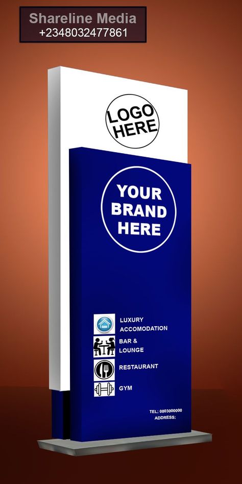 Get recognition for your business with imposing stand-alone pylon signs Pylon Signage Design, Hospital Signage, Standing Signage, Fool Quotes, Free Flyer Design, Hotel Signage, Pylon Sign, Daycare Design, Shop Signage