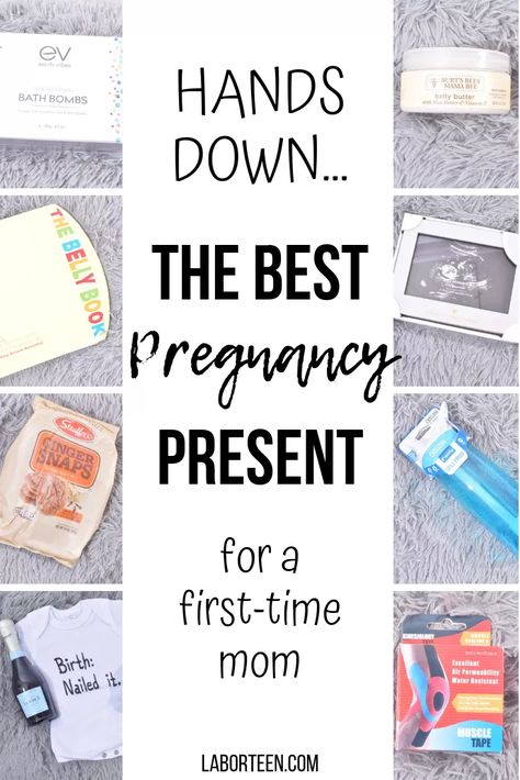 The Absolute Best Pregnancy Gift For A First Time Mom! Care Basket For Pregnant Mom, First Time Mom Gift Ideas, First Pregnancy Gifts, Gifts For First Time Moms, Pregnancy Gift Baskets, Motherhood Struggles, Pregnant Mom Gifts, Pregnancy Gift Box, Pregnancy Hacks