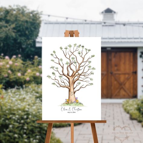 Create a unique keepsake with our Editable Wedding Fingerprint Tree Template! 🌳 Guests leave their mark, crafting a one-of-a-kind guestbook masterpiece. Easily personalize using Templett for a special addition to your wedding. Cherish the memories with this delightful and personal keepsake! 💕✨ No waiting, no software needed. Purchase, personalize, and print instantly! 🖨️ 👰🤵 Perfect for weddings and a great alternative to traditional guest books! 🔗 Link in bio to shop now! #WeddingGuestBoo... Fingerprint Tree Template, Fingerprint Guest Book Wedding, Wedding Fingerprint, Wedding Fingerprint Tree, Unique Wedding Keepsakes, Fingerprint Wedding, Diy Wedding Guest Book, Tree Template, Wedding Tree Guest Book