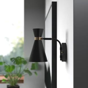 Wayfair | Mid-Century Modern Wall Sconces You'll Love in 2022 Black Sconces, Candle Style Chandelier, Modern Wall Sconces, Candle Styling, Unique Lighting, Vanity Lighting, All Modern, Lighting Fixtures, Light Bulbs