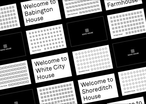 Soho House Global Rebrand - WNW Soho House White City, Private Members Club, Shoreditch House, Babington House, Soho Farmhouse, Members Club, Brand Refresh, Electric House, Information Architecture