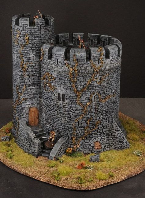 Show us your Buildings, Castles, Towers, Scenery & Terrain Model Castle, Halloween Village Display, Cardboard Castle, Wargaming Table, Warhammer Terrain, Cool Tree Houses, Castle Tower, Dnd Miniatures, Wargaming Terrain