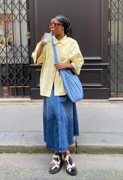 Modern Fairy Outfit, Dansko Clogs Outfit, Estilo Hijab, Estilo Denim, Mode Ootd, Modest Fashion Outfits, Hijab Style, Look Vintage, Mode Streetwear