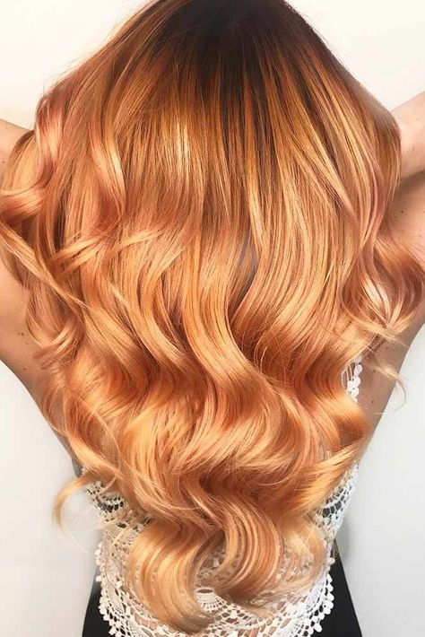 Rose Gold, The Color Of Now #redhair #longhair #wavyhair ❤️ Discover the red hair color chart! Strawberry blonde, copper, dark auburn and lots of colors are waiting for you. These ombre and balayage highlights ideas will make you look like natural redheads! ❤️ See more: http://lovehairstyles.com/shades-of-red-hair/ #lovehairstyles #hair #hairstyles #haircuts Auburn Balayage, Shades Of Red Hair, Strawberry Blonde Hair Color, Hair Color Rose Gold, Hair Color Chart, Beautiful Red Hair, Hair Color Auburn, Strawberry Blonde Hair, Hair Color Shades