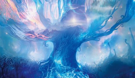 Magic: The Gathering, World Tree, Mtg Art, Mystical World, Fantasy Places, Fantasy Art Landscapes, Fantasy Dragon, Fantasy Concept Art, 판타지 아트