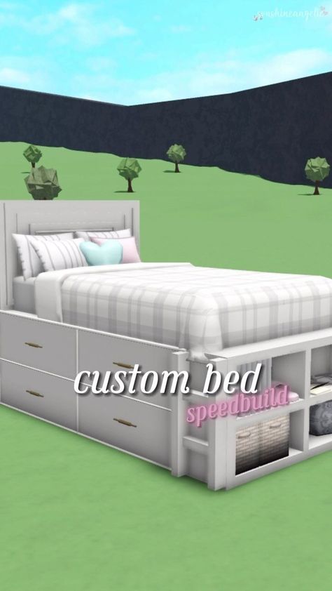 Cute Room Ideas For Bloxburg, Custom Bedroom Bloxburg, Bloxburg Single Bed Ideas, Bloxburg Tiny Bedroom Ideas, Bloxburg Bedroom 3 X 4, Cute Modern Bloxburg Houses, Bloxburg Caravan Layout, Stuff To Make In Bloxburg, Room Inspiration Bedroom Bloxburg