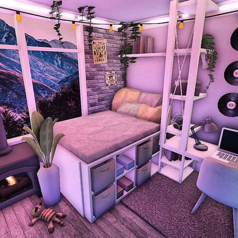 Bloxburg Tiktok Bedroom, Bloxburg House Decor Ideas Bedroom, Bloxburg Loft Bedroom, Cute Bloxburg Room Ideas, Roblox Bloxburg Room Ideas Aesthetic, Bloxburg Teenage Room Ideas, Bedroom Inspo Bloxburg, Roblox Bloxburg Bedroom Ideas Aesthetic, Bloxburg House Bedroom