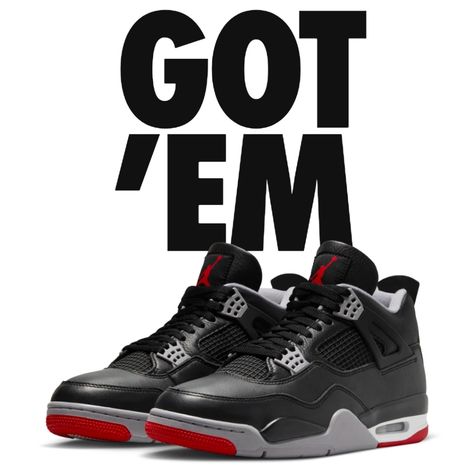 Authentic Nike Air Jordan 4 Retro Bred Reimagined. Bought On Nike Snkrs App. Air Jordan 4 Bred, Jordan 4 Retro Bred, Jordan 4 Bred, Nike Air Jordan 4, Nike Snkrs, Black Fire, Jordan 4 Retro, Air Jordan 4 Retro, Air Jordan 4