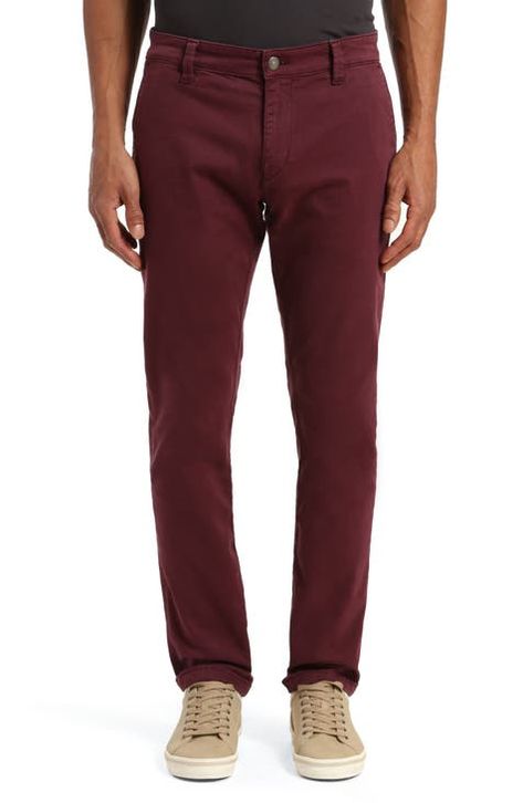 Burgundy Chinos, Khaki Chino Pants, Chino Pants, Slim Leg, Slim Legs, Chinos Pants, Color Azul, Modern Fit, Khaki Pants