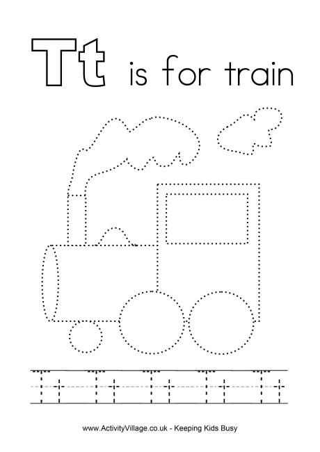 Tracing alphabet T Letter T Worksheets Kindergarten, Tracing Alphabet Worksheets, Car Alphabet, T Is For Train, Writing The Alphabet, Letter T Activities, Letter Of The Week Activities, Abc Preschool, Tracing Alphabet