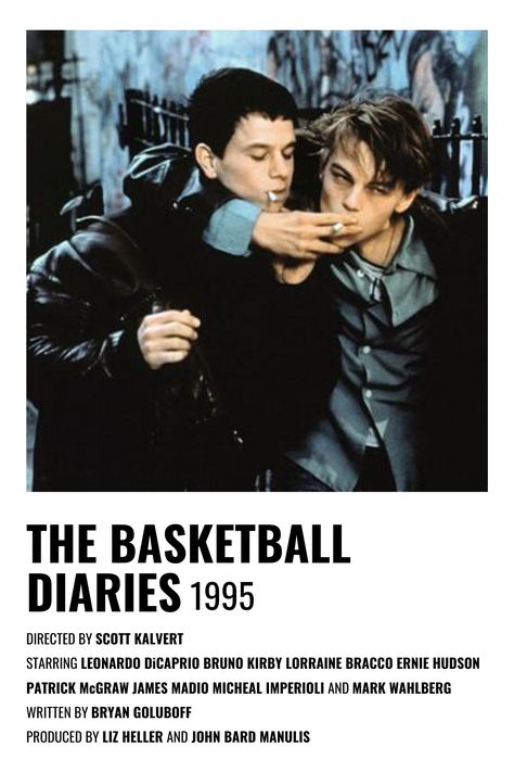 The Basketball Diaries, Basketball Diaries, Indie Movie Posters, جوني ديب, Movies To Watch Teenagers, Bon Film, Iconic Movie Posters, New Movies To Watch, Girly Movies