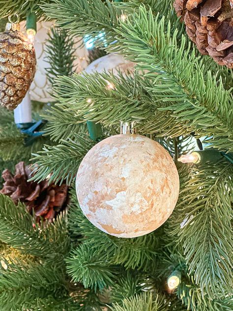 Transform old Christmas ornaments into stunning distressed Works Of Art - StoneGable Old Christmas Ornaments, Old Ornaments, Christmas Color Palette, Organic Candles, Memory Pillows, Old Christmas, Christmas Home Decor, Hang On, Christmas Music