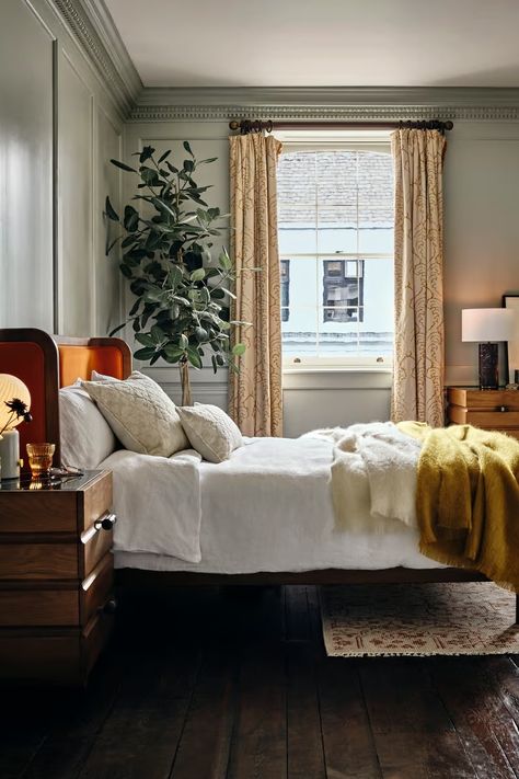 Turn your home into an overnight retreat | House inspiration | Soho Home Bedroom Spotlights, Townhouse Bedroom, Bedroom Victorian, Victorian Bedroom, Muted Colours, Bedroom Color, Bedroom Color Schemes, Guest Bedrooms, Dream Bedroom