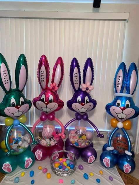 Easter Balloon Basket Ideas, Easter Balloon Bouquet Ideas, Easter Balloon Basket, 2024 Easter Basket Ideas, Balloon Easter Basket, Easter Bobo Balloon Ideas, Easter Balloon Ideas, Easter Balloons, Easter Bunny Balloon Basket