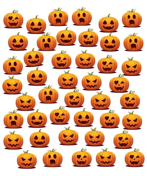 Pumpkin Smiley Faces, Jack-o-lantern Faces, Surprised Pumpkin Face, Jack O Latern Face, Silly Jack O Lantern Faces, Jack O Lantern Faces Cute, Happy Jack O Lantern Faces, Pumpkin Faces Ideas Easy, Cute Pumpkin Faces Carving