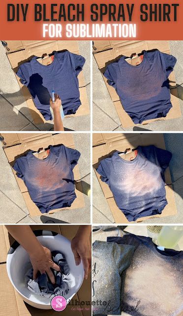 DIY Bleach Shirts for Sublimation How Bleach Shirts, Bleaching T-shirts, Cute T-shirts For Women, How To Bleach Shirts Diy, Peroxide Bath For Bleached Shirts, Bleach Crewneck Diy, Diy Destress Tshirt, Diy Distressed Tshirts, Bleached Out Shirts