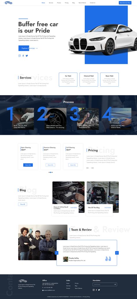 Automobile Website Design, Automotive Website Design Inspiration, Vehicle Website Design, Our Services Page Design Website, Car Service Website Design, Car Detailing Website Design, Car Dealership Website Design, Car Dealership Website, Car Repair Website Design
