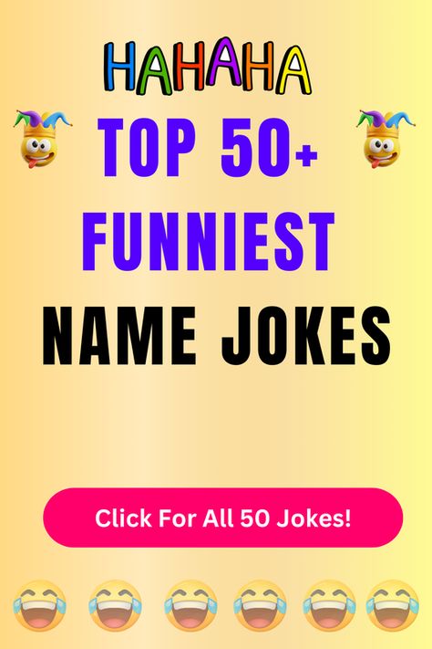 Check Out The Top 50+ Funny Name Jokes And Puns. Click For All 50+ Hilarious Name Jokes! Husband Wife Jokes, Jokes And Puns, Seafood Diet, Funny Marriage, Negative Numbers, Jokes Hilarious, Wife Jokes, Funny Names, People Names