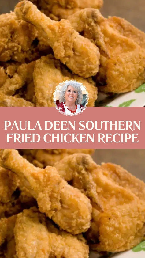 Paula Deen Southern Fried Chicken Recipe Paula Deen Fried Chicken, Southern Fried Chicken Recipe, House Seasoning, Fried Chicken Seasoning, Fried Chicken Recipe Southern, Braised Pork Shoulder, Homemade Fried Chicken, Fast Easy Dinner, Paula Deen Recipes