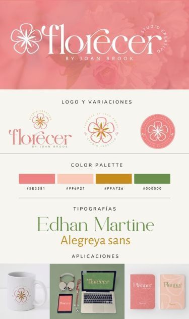 brand identity logo maker branding Shop Branding Design, Logo Flor, Logo Fleur, Shop Branding, Logo Design Set, Flower Logo Design, Name Card Design, Branding Template, Lets Talk