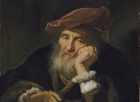 Old Man at a Casement- Govert Flinck Frederick The Great, Dutch Masters, Dutch Golden Age, Peter Paul Rubens, Dutch Painters, Korean Art, A4 Poster, Old Master, Rembrandt