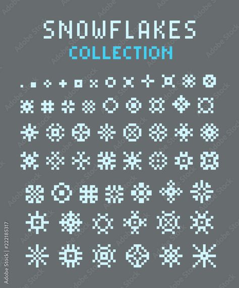 Pixel Snowflake, Pixel Art Landscape, Pixel Art, Google Search, Art