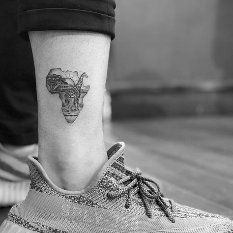 TINY.TATTS - Official on Instagram: “Beautiful Africa tattoo 💜 ☛owner: @circatattoo Follow us @circatattoo for more  Tag someone who loves tattoos 🙌” Small Friendship Tattoos, Africa Tattoo, Tatts Ideas, Grandma Tattoos, Africa Tattoos, Astronaut Tattoo, African Tattoo, Tattoo Prices, Petite Tattoos