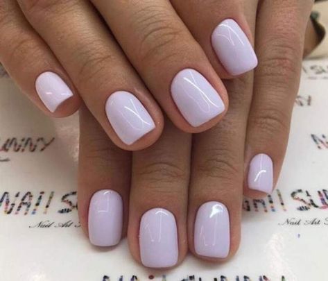 Natural Square Nails, Lavender Nail Polish, Nails Natural, Lavender Nails, Her Nails, Artificial Nails, Square Nails, Nail Polish Colors, Acrylic Nail Designs