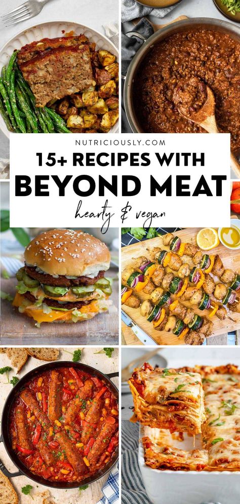 Beyond Meat Recipes, Meatless Meals Healthy, Vegan Meat Recipe, Plant Based Diet Meal Plan, Vegan Beef, Vegan Recipes Plant Based, Low Histamine, Meat Recipes For Dinner, Healthy Plant Based Recipes