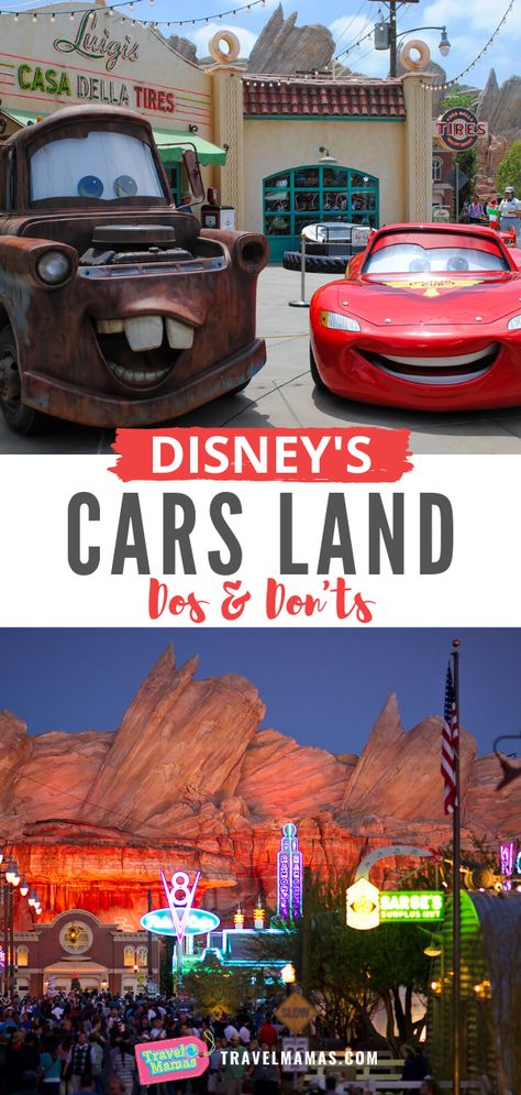 Learn the dos and don'ts of visiting Cars Land at Disney California Adventure theme park in Anaheim. These Cars Land tips will ensure a fun time for the whole family! #disneyland #disneycaliforniaadventure Cars Land Disneyland, Disney Cars Theme, Disneyland Trip Planning, Disney Trip Surprise, Disneyland Planning, Adventure Picture, Disneyland California Adventure, Disney California Adventure Park, California Trip