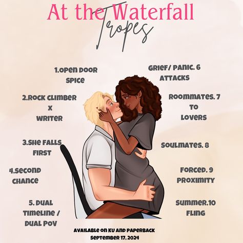 Roommates To Lovers, Opposite Attracts, Secret Waterfall, Hidden Waterfall, Interracial Couples Bwwm, Secluded Cabin, Tbr List, Black Authors, Book Writing Inspiration