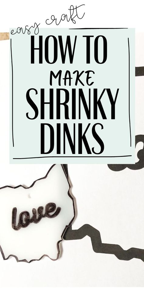 ohio shrinky dink with text overlay how to make shrinky dinks. Diy Shrinky Dink, Diy Shrink Plastic Jewelry, Shrinky Dink Art, Diy Shrink Plastic, Cupcake Liner Flowers, Shrinky Dink Crafts, Shrinky Dink Jewelry, Shrink Plastic Jewelry, Shrink Paper